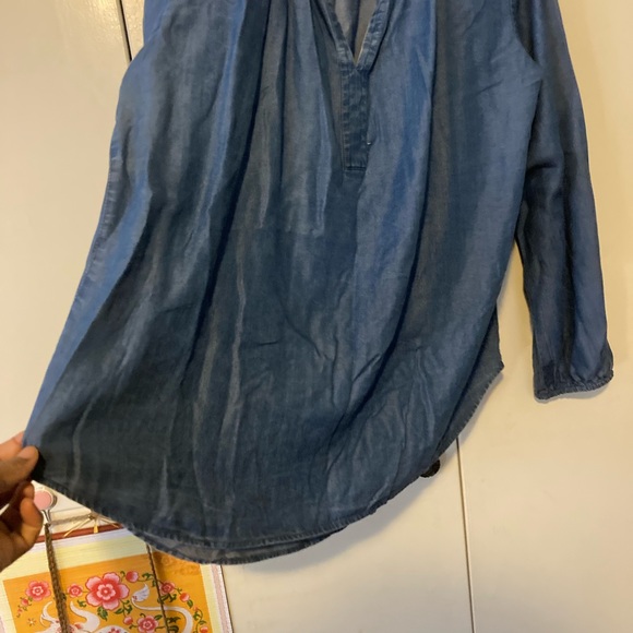 Long sleeve denim blouse - Picture 5 of 5